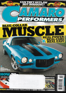 CAMARO PERFORMERS 2010 OCT - '72 REVENGE,STIFF CHASSIS PROJ CAR,DSE QUADRA LINK